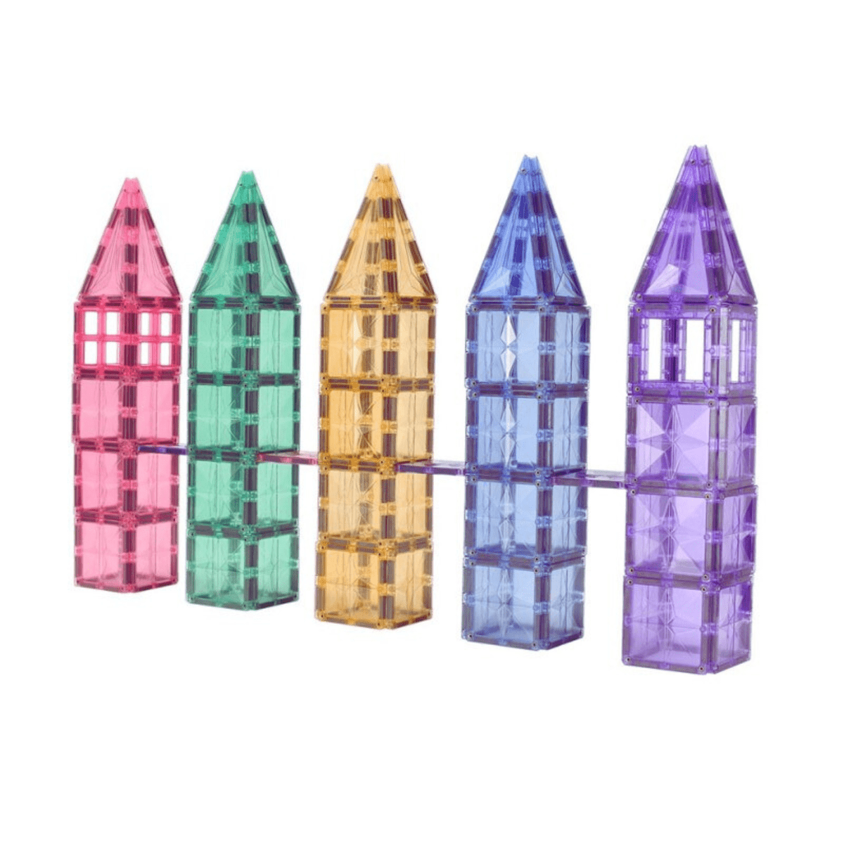 108 PC Dream Castle Series MNTL Pastel Magnetic Tile Set - Nesh Kids Store