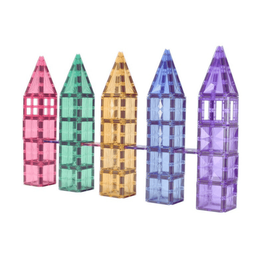 108 PC Dream Castle Series MNTL Pastel Magnetic Tile Set - Nesh Kids Store