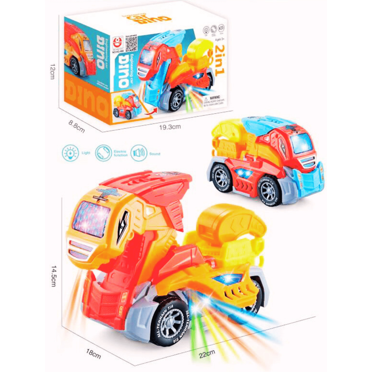 2 - in - 1 Battery Operated Transforming Car - Nesh Kids Store