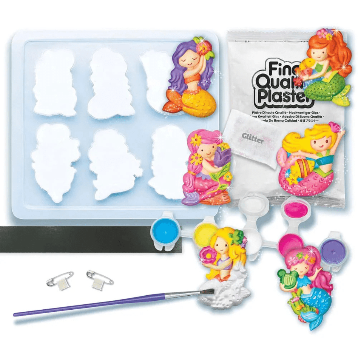 4M Mould & Paint Glitter Mermaid - Nesh Kids Store