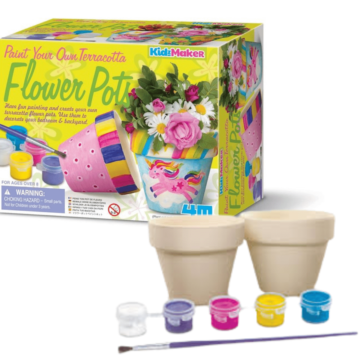 4M Paint Your Own Terracotta Flower Pots - Nesh Kids Store