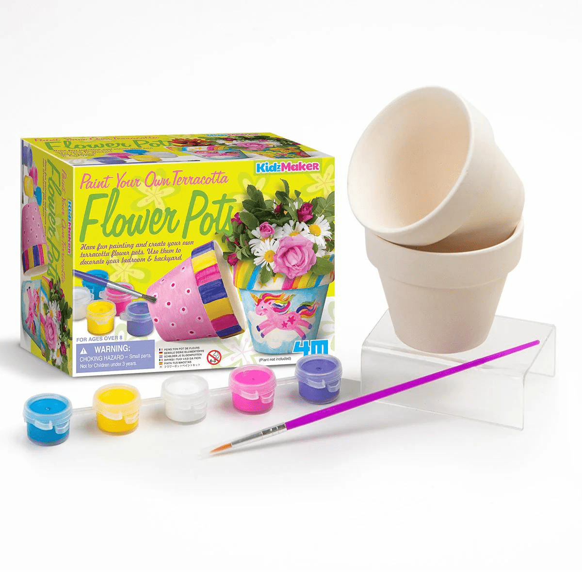 4M Paint Your Own Terracotta Flower Pots - Nesh Kids Store