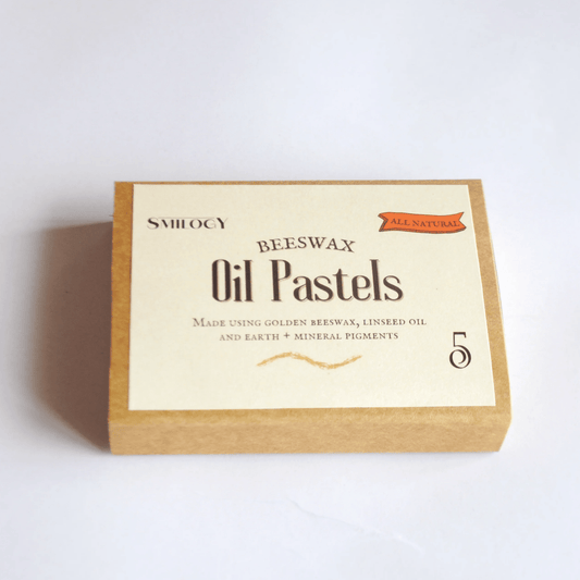 5-Piece All Natural & Non-Toxic Handmade Beeswax Oil Pastels - Nesh Kids Store