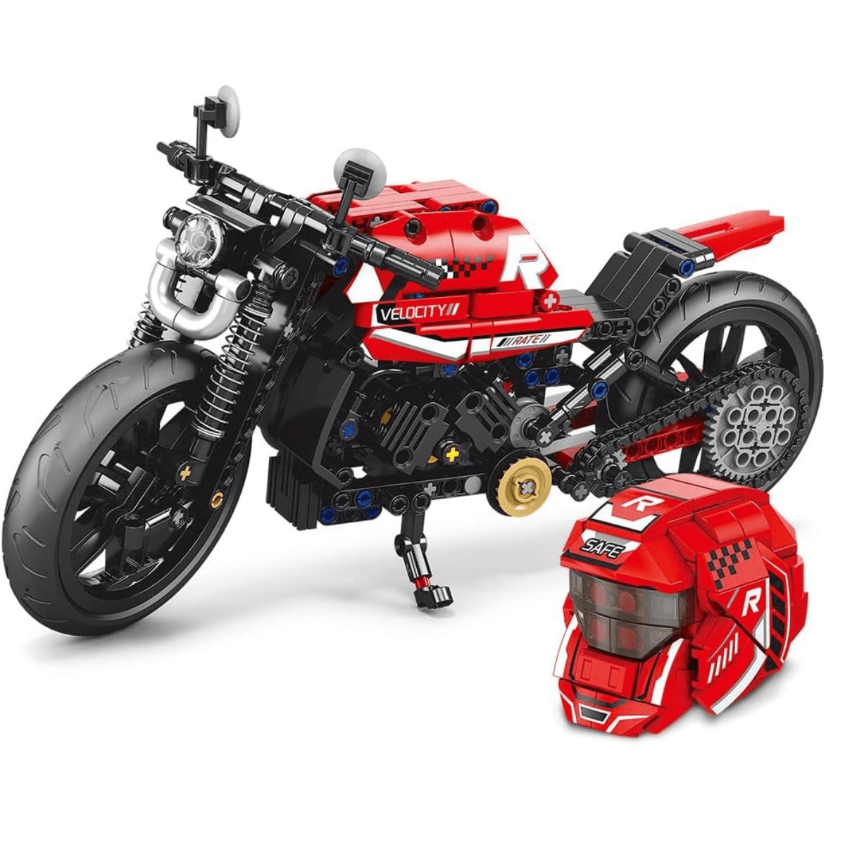 566 PCS Building Block Racing Bike - Nesh Kids Store