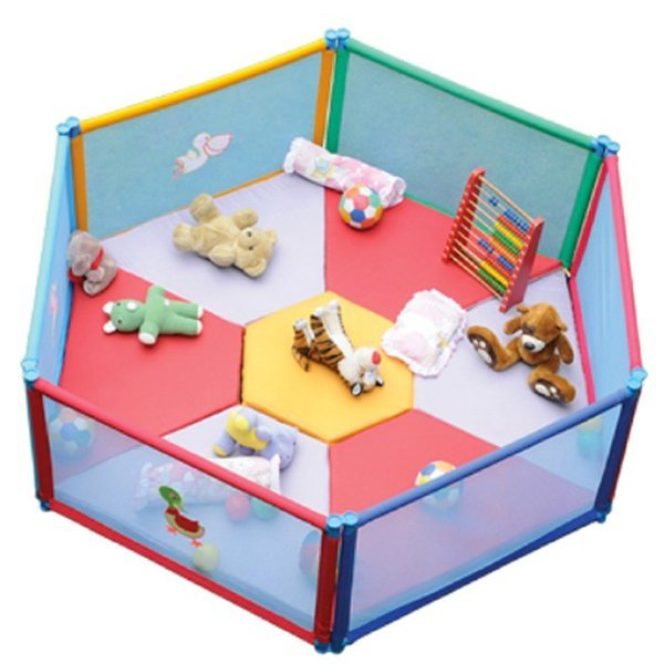 6 Panel Playpen (Poco Casa) - without Mattress - Nesh Kids Store