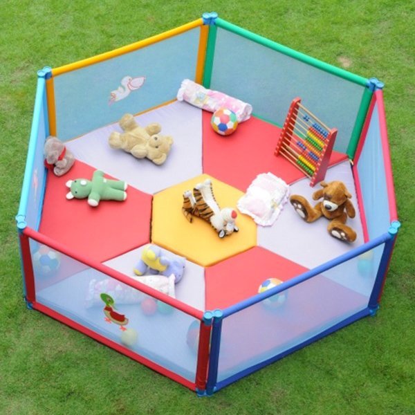 6 Panel Playpen (Poco Casa) - without Mattress - Nesh Kids Store