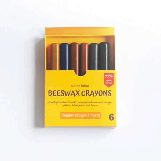 6-Piece Non-Toxic & Handmade Organic Beeswax Toddler Crayon Fingers - Nesh Kids Store