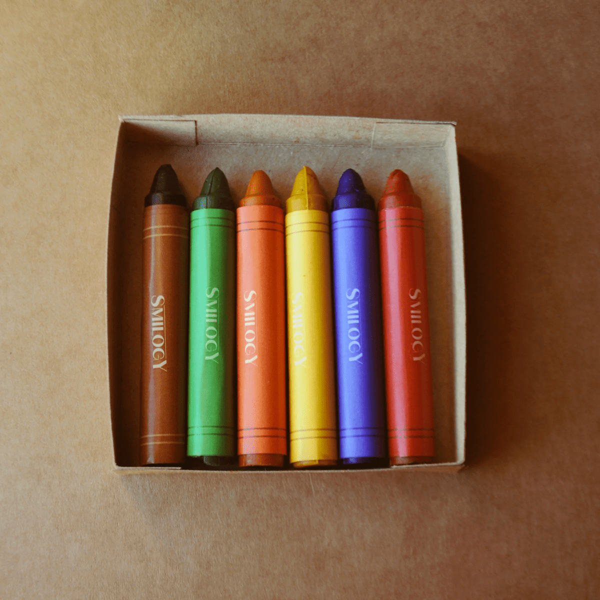 6-Piece Standard Natural & Non-Toxic Handmade Organic Beeswax Crayons - Nesh Kids Store