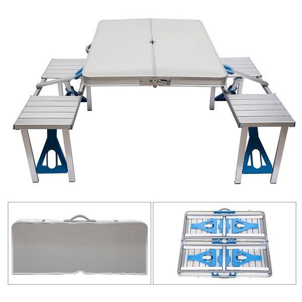 Aluminum Folding Camping Table (with 4 seats) - Nesh Kids Store