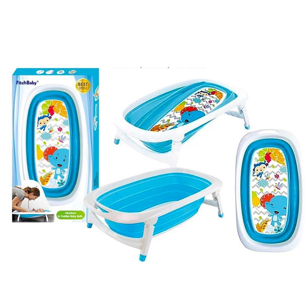 Animal Friends Portable Baby Bathtub - Nesh Kids Store