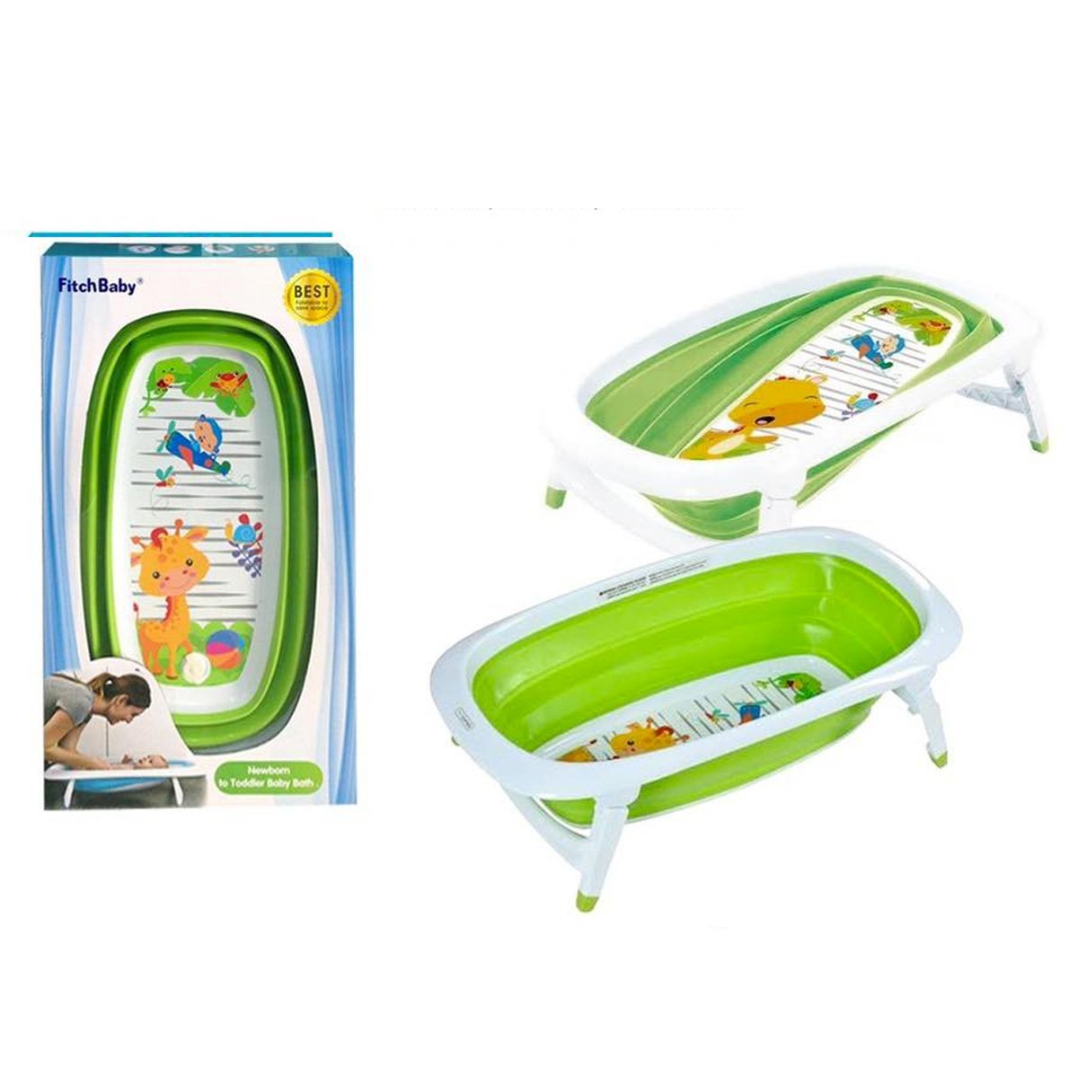 Animal Friends Portable Baby Bathtub - Nesh Kids Store