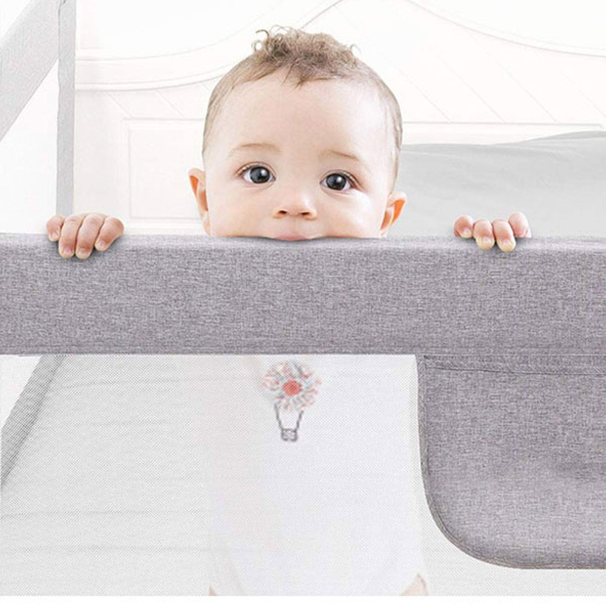 Baby Bed Rail Guard for Kids (Height 2ft, Width options - 1.5m / 1.8m / 2.0m) - Nesh Kids Store