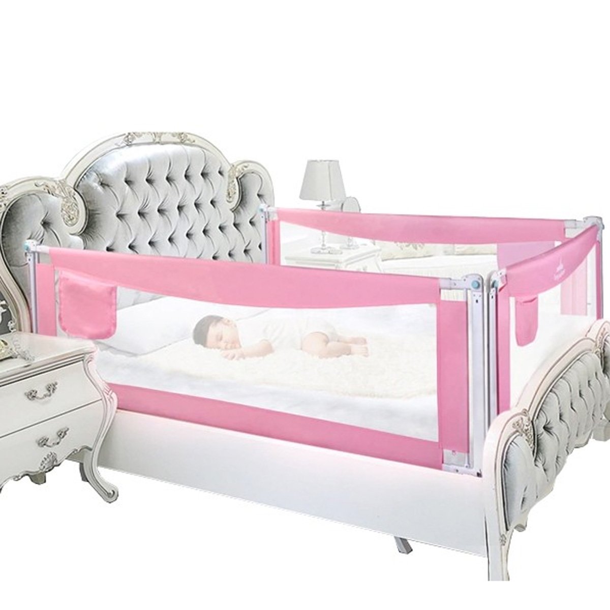 Baby Bed Rail Guard for Kids (Height 2ft, Width options - 1.5m / 1.8m / 2.0m) - Nesh Kids Store