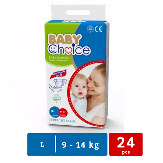 Baby Choice - Large Baby Diapers - 24 Pc Pack - Nesh Kids Store