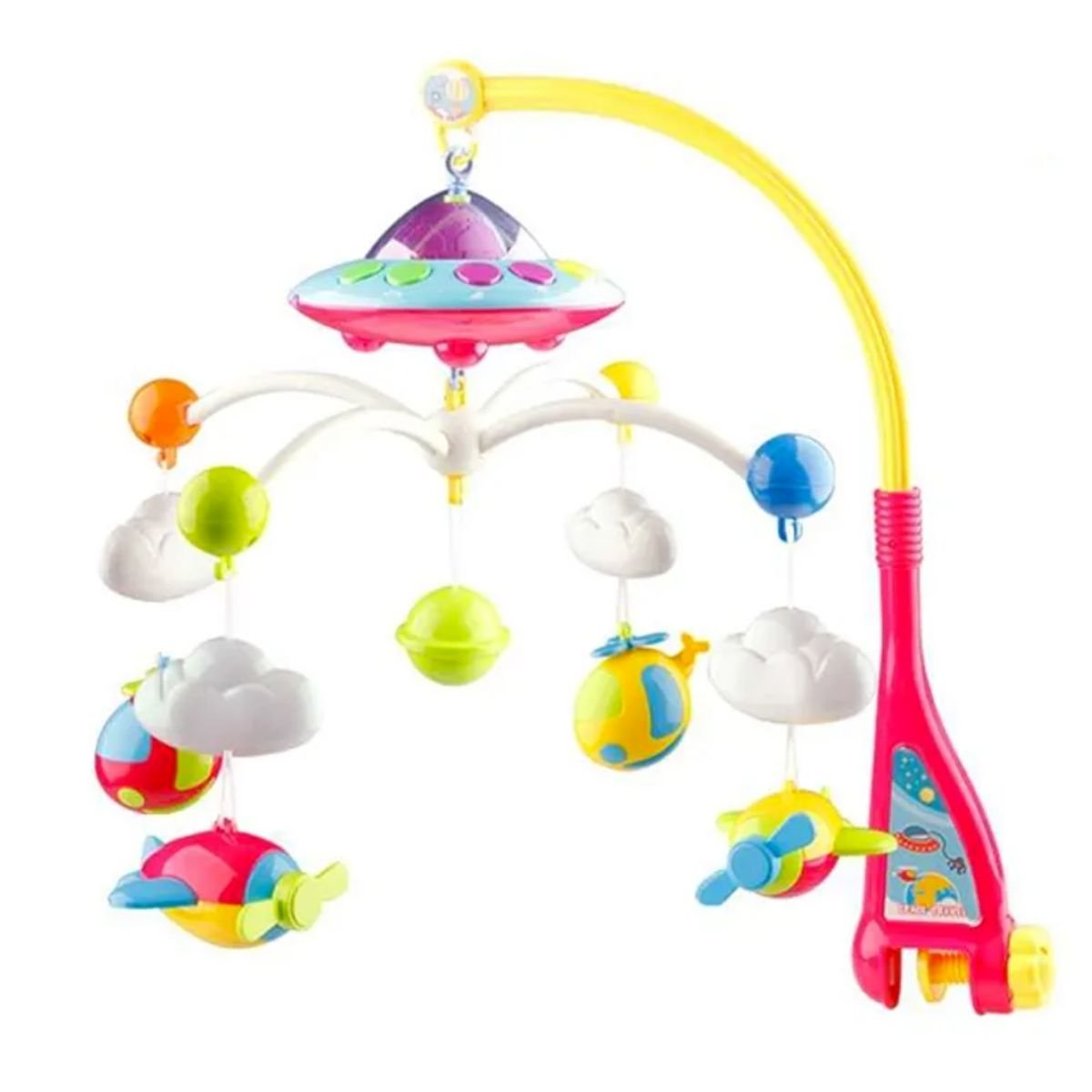 Baby Cot Mobile with Projector (HE0303) and Relaxing Music, Hanging Rotating Animals Rattles - Nesh Kids Store