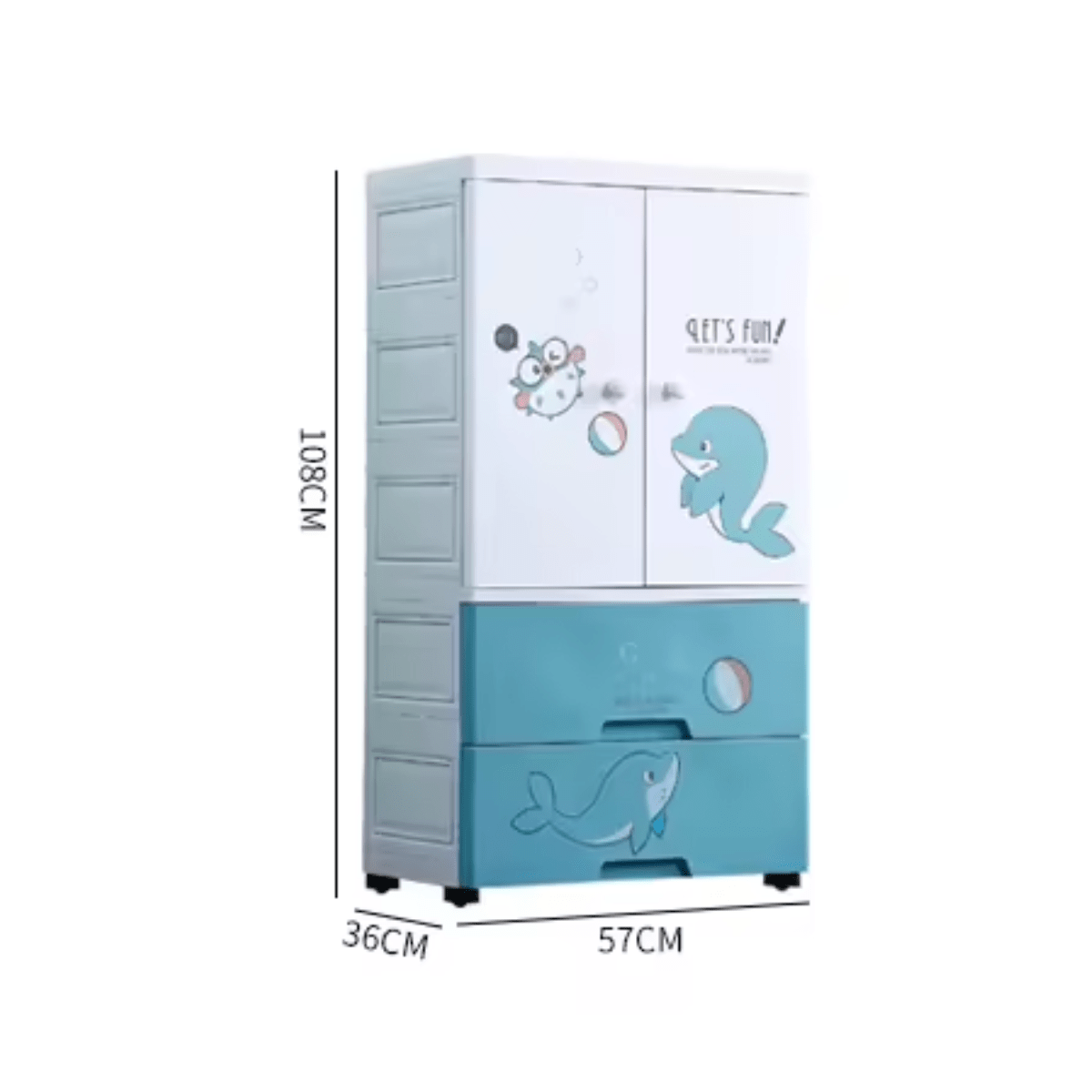 Baby Kids Drawers/Wardrobe - My Little Dolphin - 032442 - Nesh Kids Store