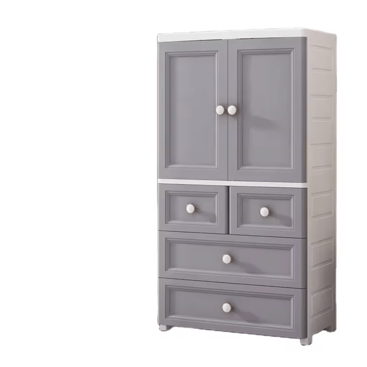 Baby Modern Drawers/Wardrobe E6524 - Grey - Nesh Kids Store