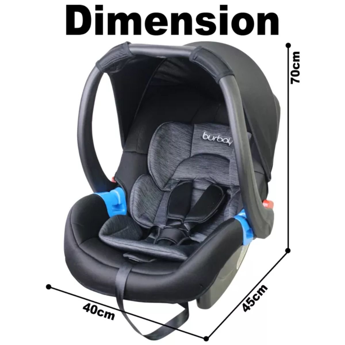 Burbay Baby Car Seat & Carrier (LM402) - Nesh Kids Store