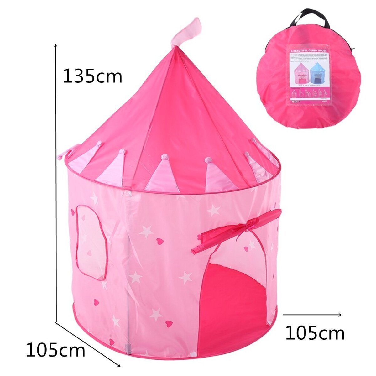 Castle Play Tent with Windows (H802) - Nesh Kids Store