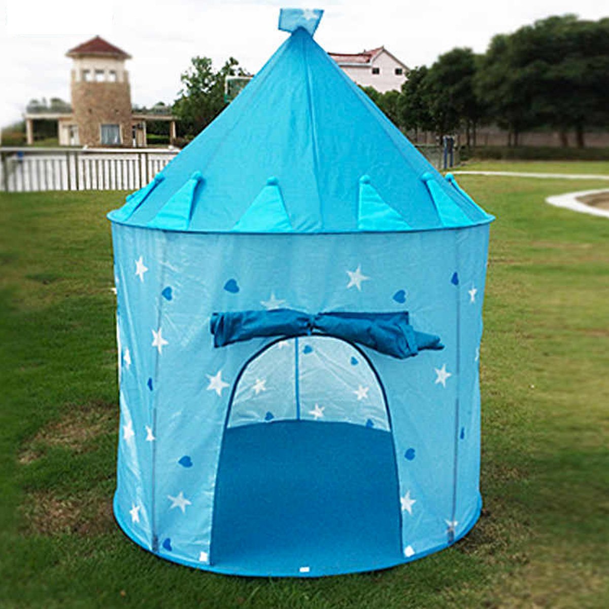 Castle Play Tent with Windows (H802) - Nesh Kids Store