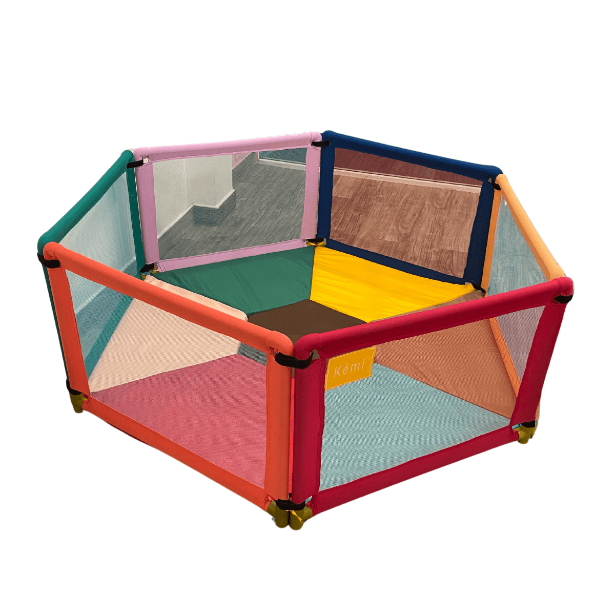 Deluxe 6 Panel Playpen with Mattress+25 Balls - Nesh Kids Store