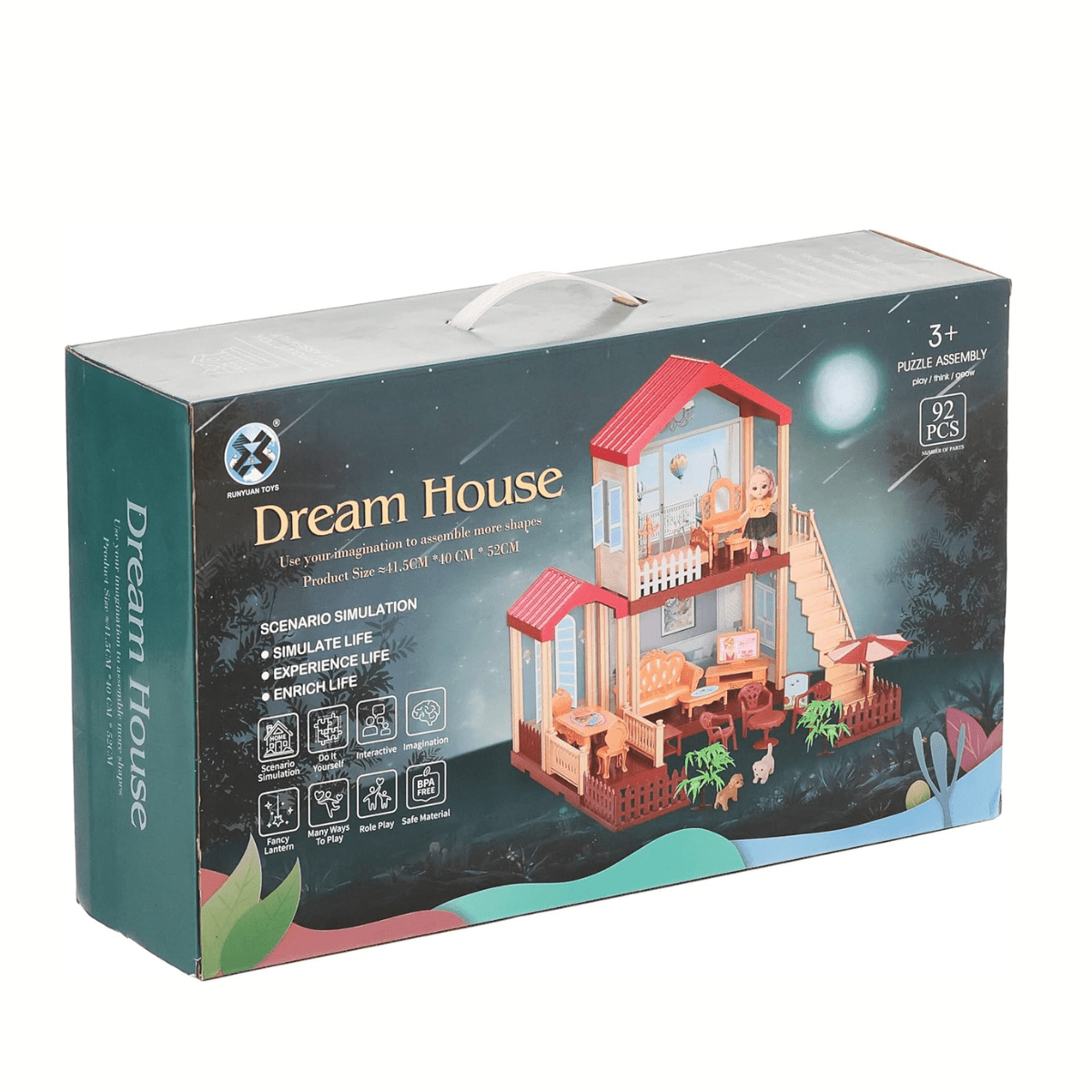 DIY Villa Set Dream Doll House for 3+ - Nesh Kids Store