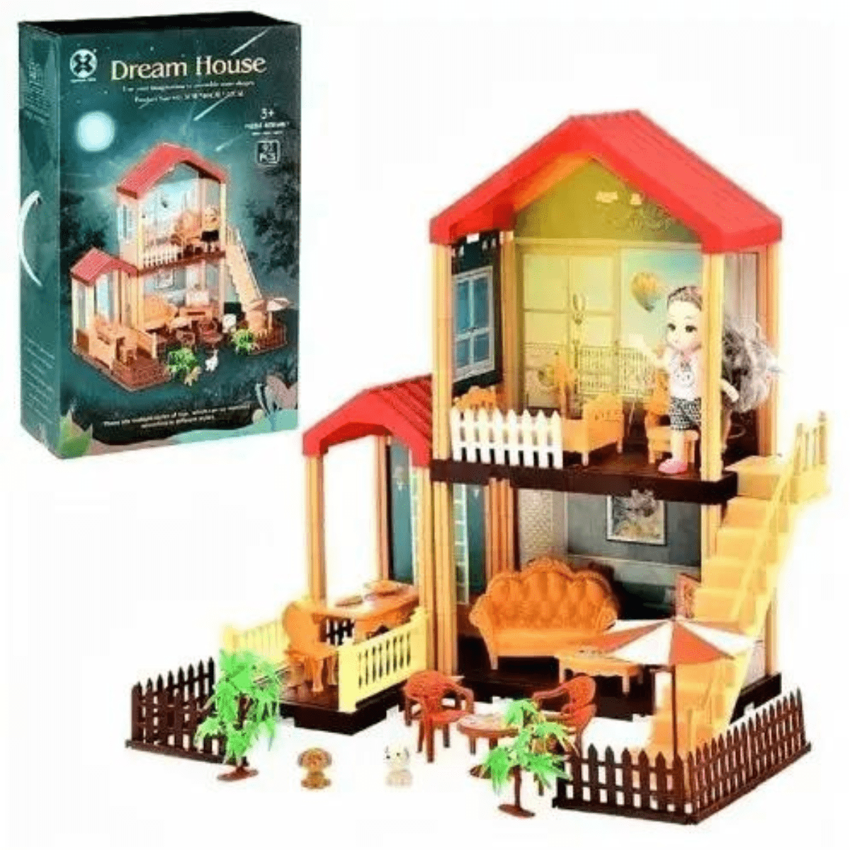 DIY Villa Set Dream Doll House for 3+ - Nesh Kids Store