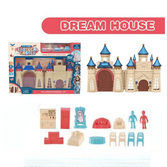 Dream House Classical Castle Playhouse – Aged 3+ - Nesh Kids Store