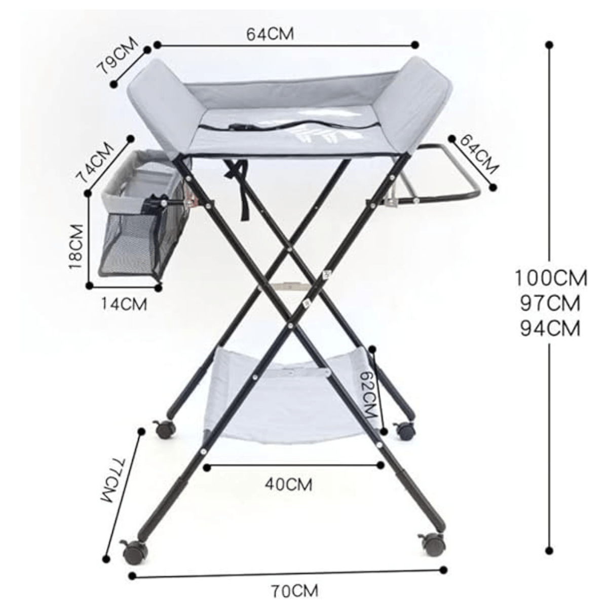 Easy Diaper changing table Foldable - Nesh Kids Store