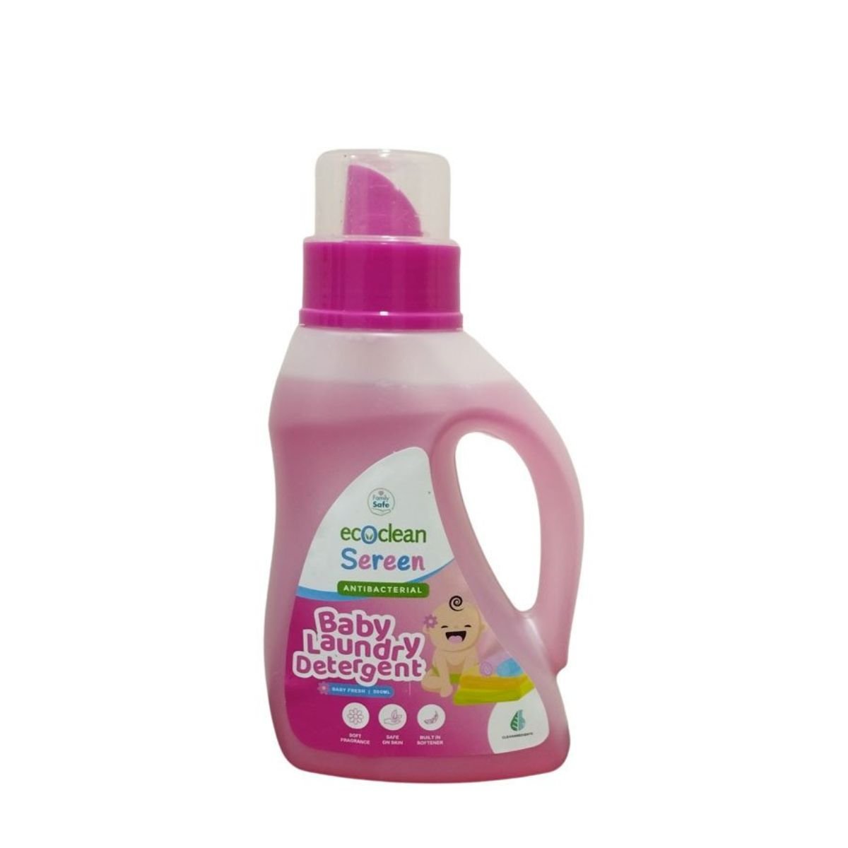 Ecoclean - Baby Laundry Detergent Antibacterial - Cherry 500ml - Nesh Kids Store