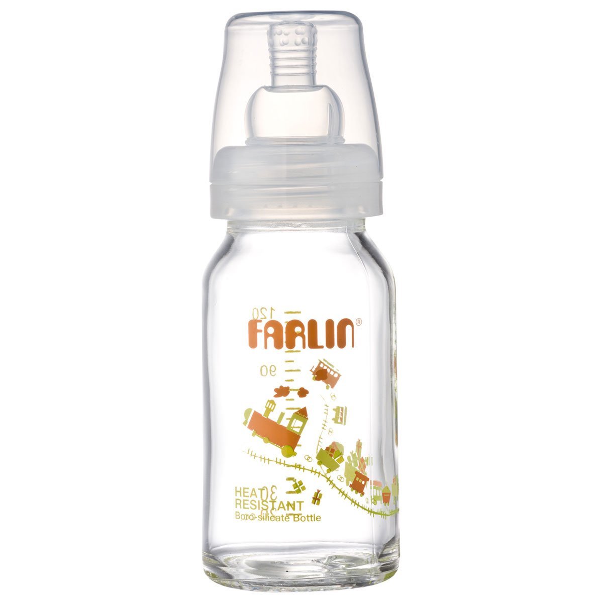 Farlin Glass Feeding Bottle - 120ml - Nesh Kids Store