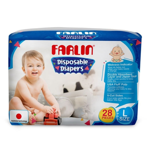 Farlin Tape Diaper Large (28 Pcs) - Nesh Kids Store