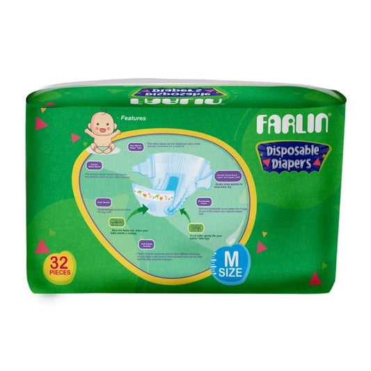 Farlin Tape Diaper Medium (32 Pcs) - Nesh Kids Store