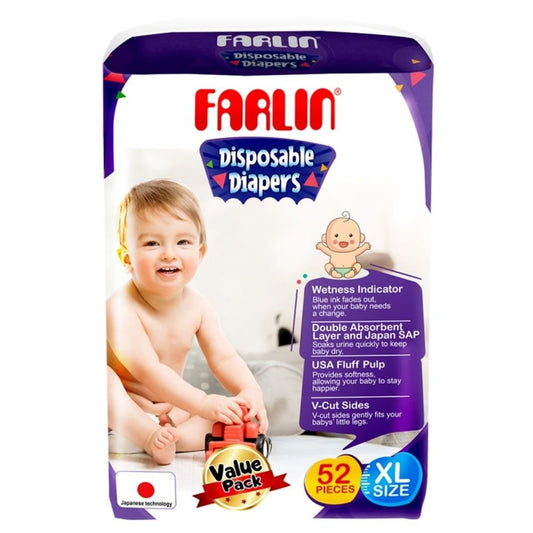 Farlin Tape Diaper XLarge Value Pack (52 Pcs) - Nesh Kids Store