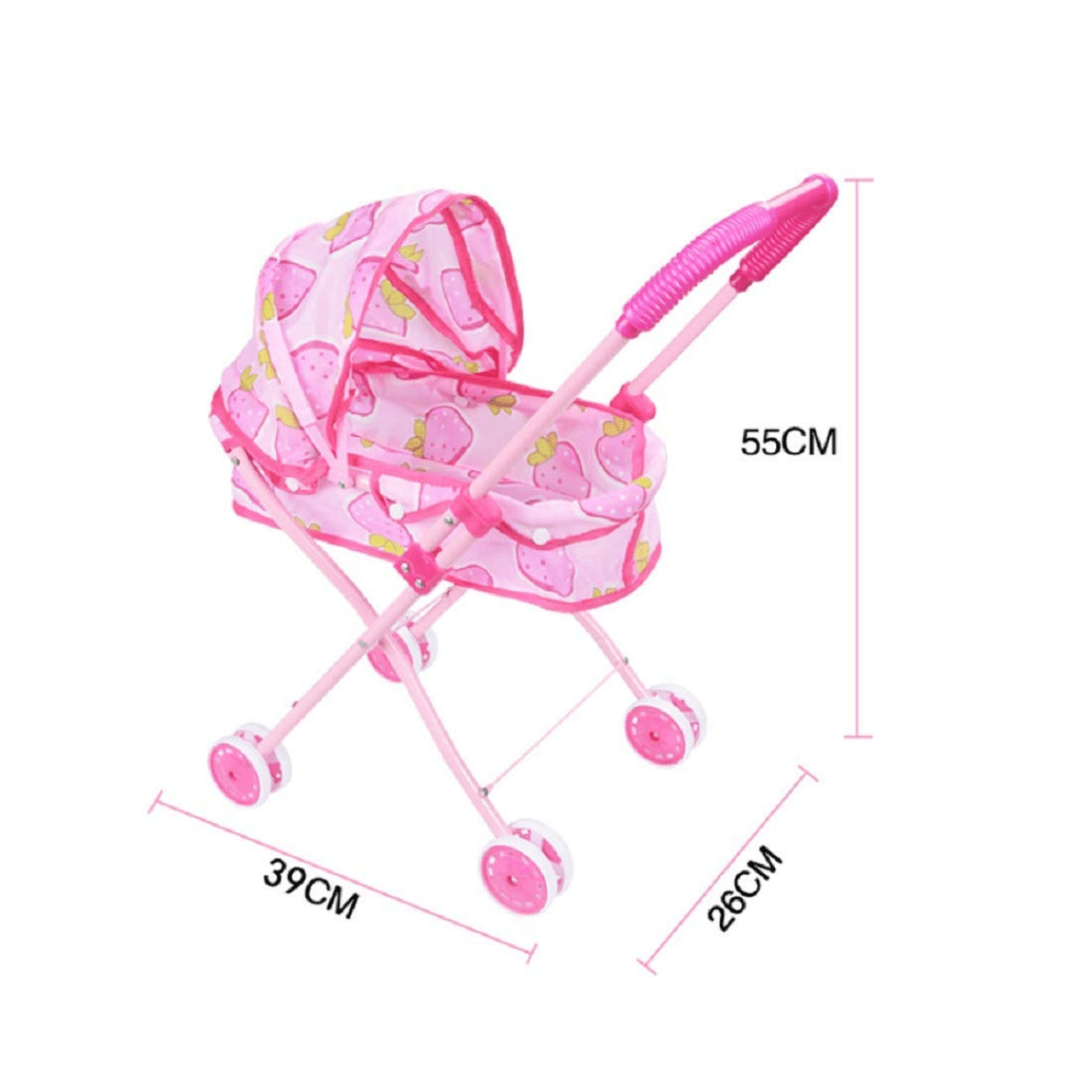 Foldable Baby Push Cart and Doll (3+) - Nesh Kids Store