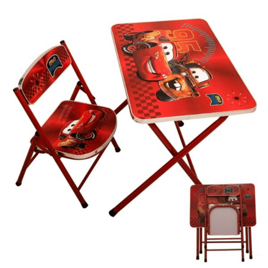 Foldable Kids Study Table and Chair-Mix Characters - Nesh Kids Store