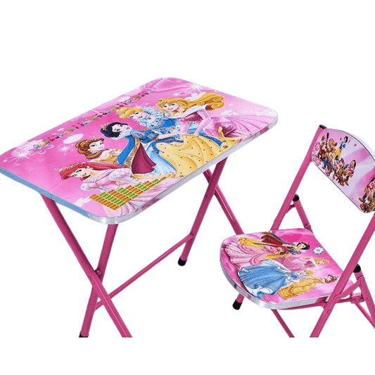 Foldable Kids Study Table and Chair-Mix Characters - Nesh Kids Store