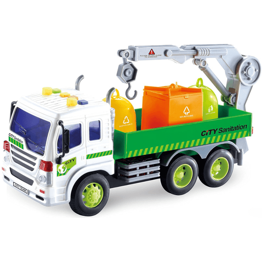 Friction Powered Garbage Crane Truck Toy (3+) - Nesh Kids Store