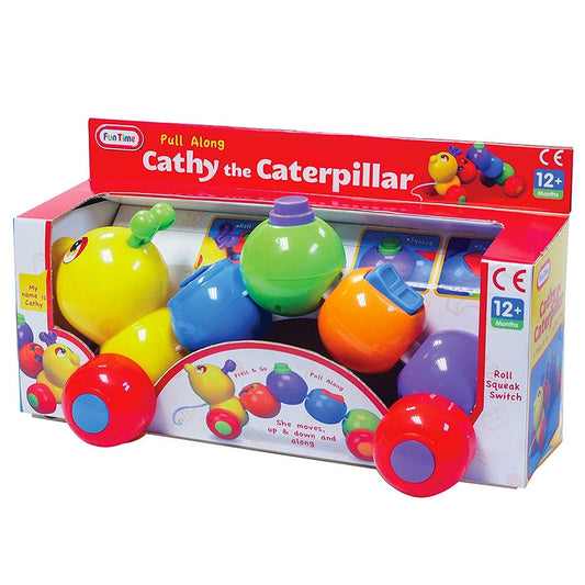 Fun Time - Pull Along Cathy The Caterpillar - Nesh Kids Store