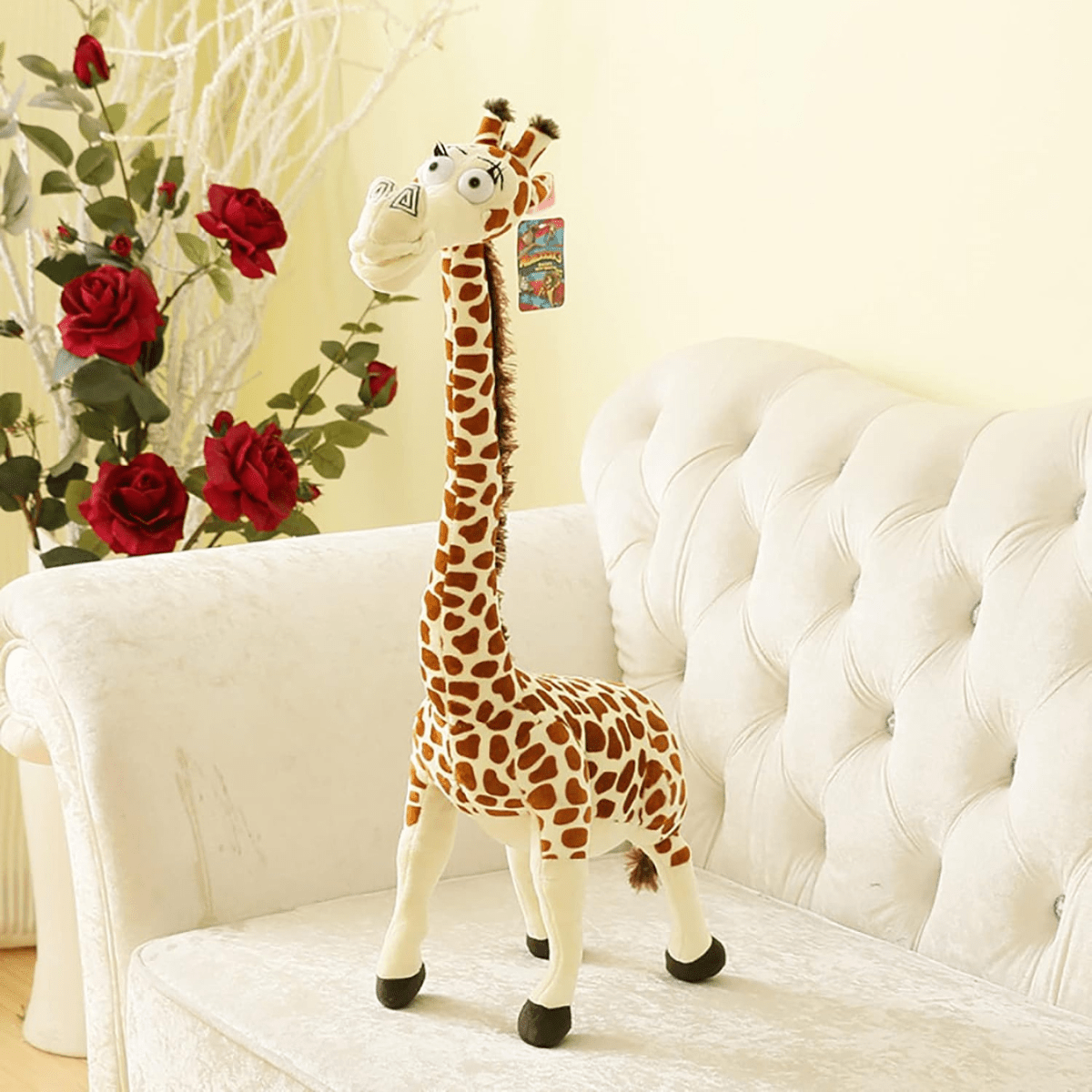 Giraffe Plush Soft Toy in Cartoon Style (65cm) - Nesh Kids Store