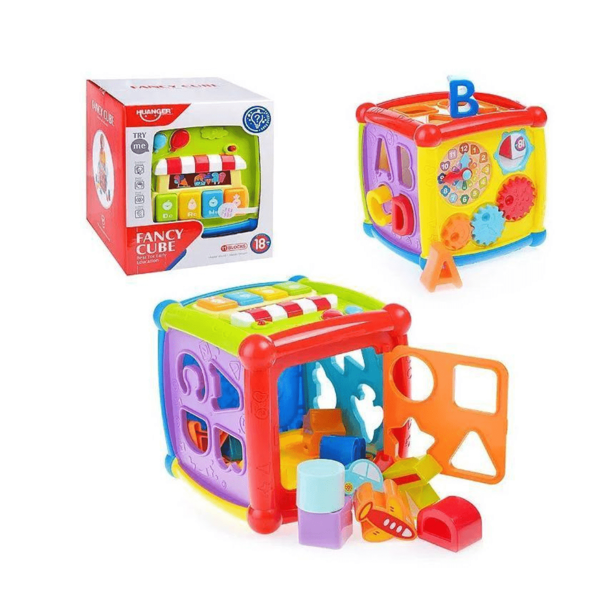 Huanger Fancy Cube (18m+) - Musical Educational Cube for Babies - Nesh Kids Store