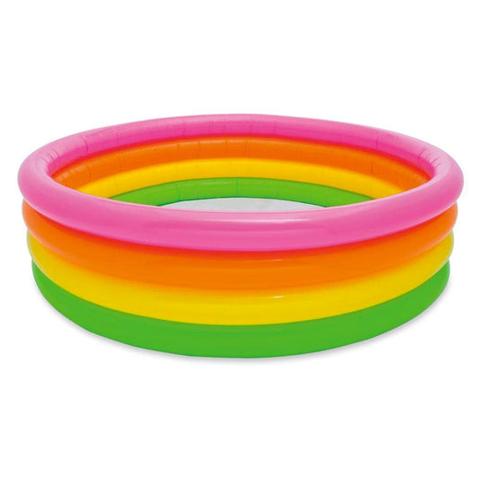 Intex Colourful Four Ring Pool (Large) - Nesh Kids Store