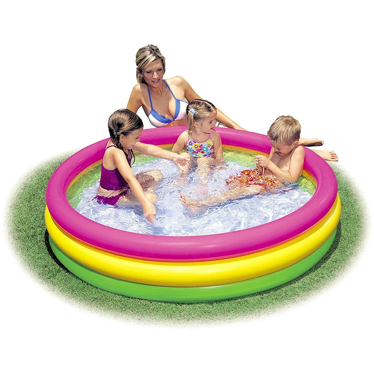 Intex Colourful Three Ring Pool (Medium) - Nesh Kids Store