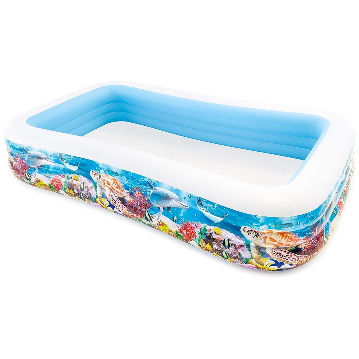 Intex Inflatable Pool, 305 x 183 x 56 cm, 999 L, Tropical design (58485np) - Nesh Kids Store