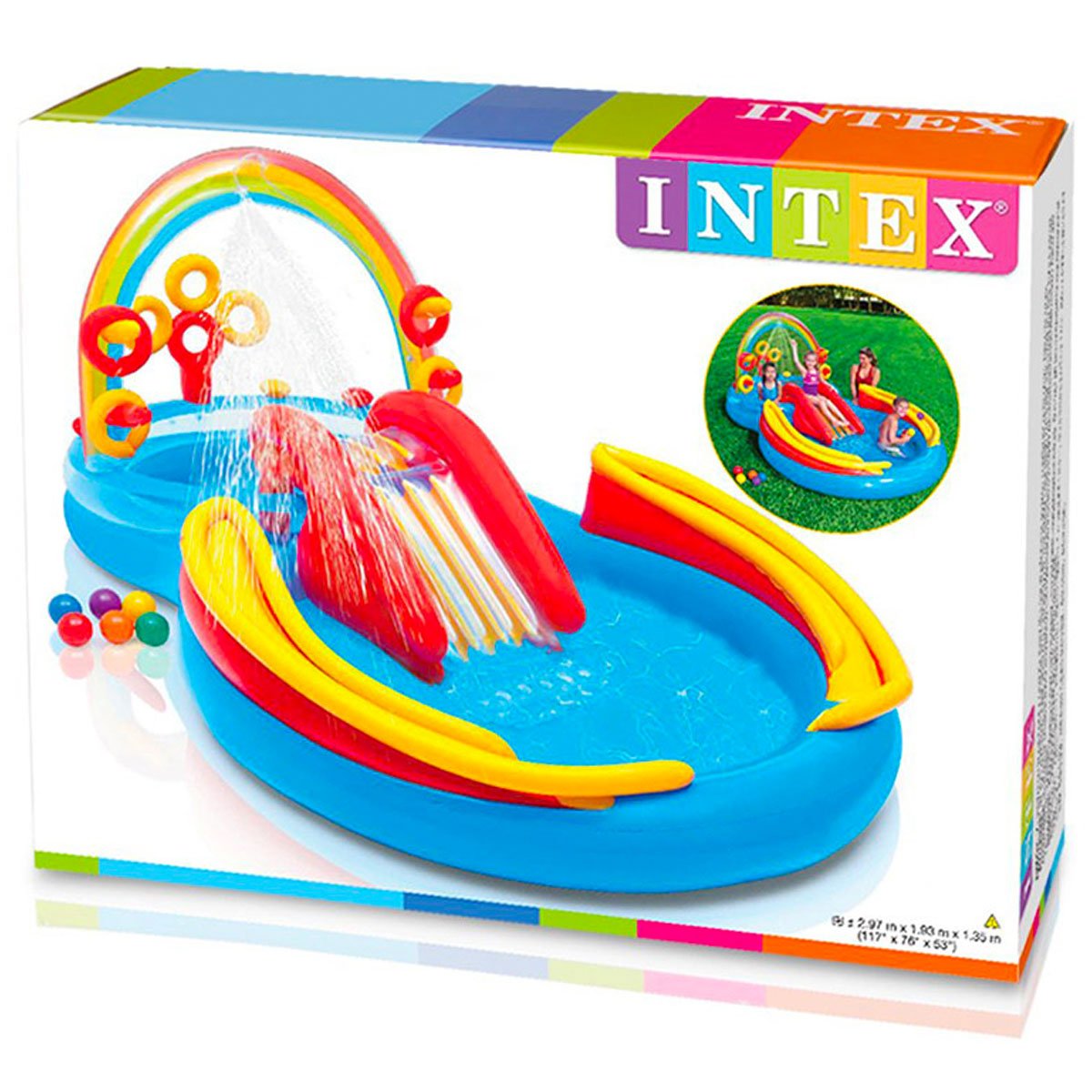 Intex Rainbow Ring Play center (57453) - Nesh Kids Store