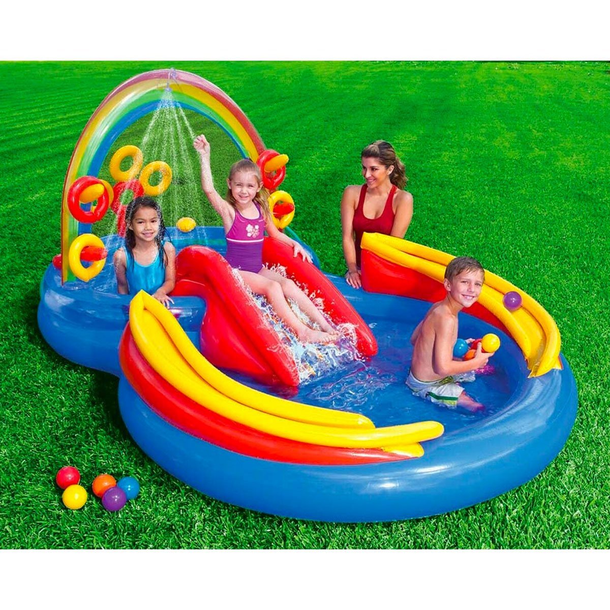 Intex Rainbow Ring Play center (57453) - Nesh Kids Store