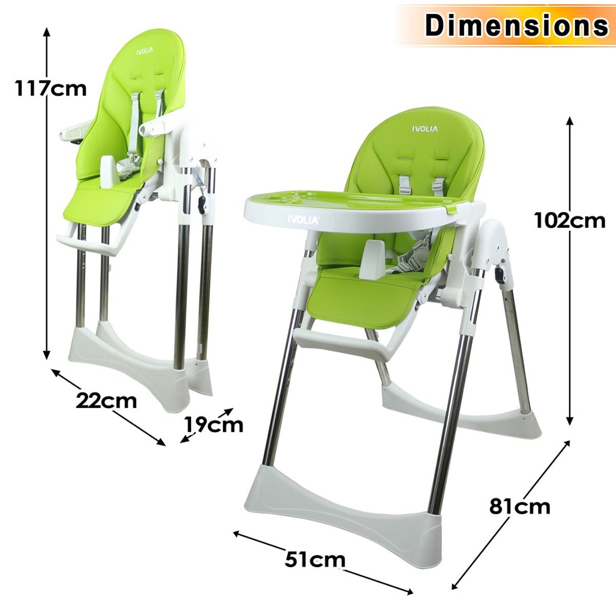 Ivolia B1 Multi Function Baby High Chair - Nesh Kids Store