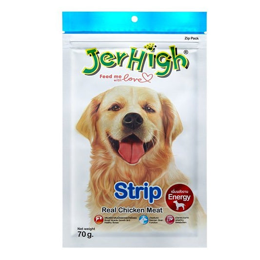 Jerhigh Chicken Strip Dog Snacks 70g - Nesh Kids Store