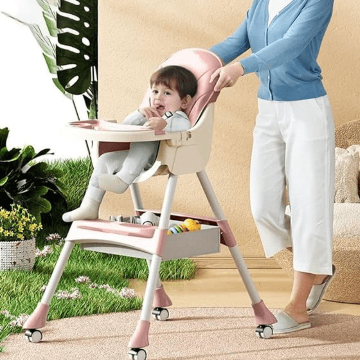 KIDILO 4-in-1 Baby High Chair - Foldable & Reclining (E560) - Nesh Kids Store