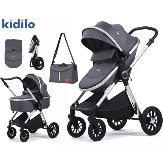 Kidilo Modern 3 in 1 Two Way Travel system Bassinet, Stroller and Carry cot - Nesh Kids Store